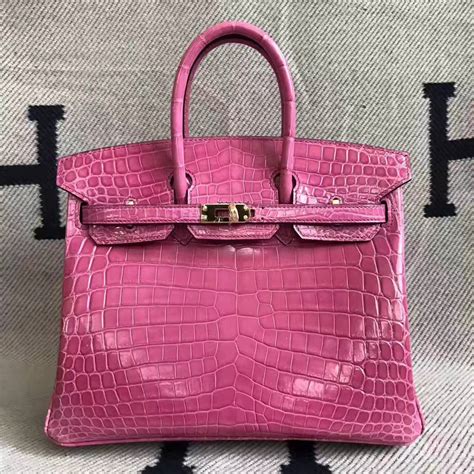 pink crocodile hermes birkin bag|hermes croc birkin bag.